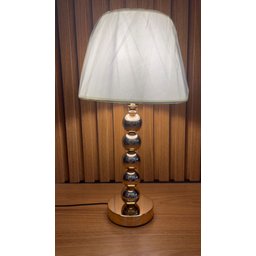 Abajur Luminária Moderno Dourado Metal - 3