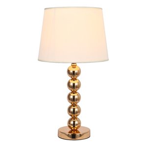 Abajur Luminária Moderno Dourado Metal