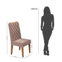Ver imagem 5 de Kit com 4 Cadeiras para Sala de Jantar MDP/MDF Dyniz Rosa/Veludo
