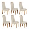 Kit com 6 Cadeiras para Sala de Jantar Mdp/mdf Dyniz - 2
