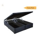 Ver imagem 3 de Box Bau King Size Premium (blindada) Super Reforçada Cor Preto Corino