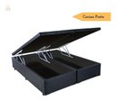 Ver imagem 3 de Box Bau King Size Premium (blindada) Super Reforçada Cor Preto Corino