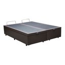 Ver imagem 4 de Box Bau King Size Premium (blindada) Super Reforçada Cor Preto Corino