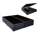 Ver imagem 1 de Box Bau King Size Premium (blindada) Super Reforçada Cor Preto Corino