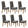 Kit com 6 Cadeiras para Sala de Jantar Mdp/mdf Dyniz - 2
