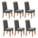 Ver imagem 2 de Kit com 6 Cadeiras para Sala de Jantar Mdp/mdf Dyniz
