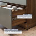 Ver mais imagens de Cozinha Completa Modulada 2 Peças 3 Portas 4 Gavetas com Rodapé Norten Marrom/Verde/Nature