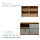 Ver imagem 6 de Cozinha Completa Modulada 2 Peças 3 Portas 4 Gavetas com Rodapé Norten Marrom/Verde/Nature