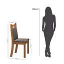 Ver imagem 5 de Kit 2 Cadeiras de Jantar Estofadas Veludo Dalas Yescasa