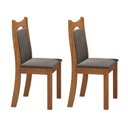 Ver imagem 2 de Kit 2 Cadeiras de Jantar Estofadas Veludo Dalas Yescasa