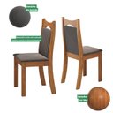Ver imagem 7 de Kit 2 Cadeiras de Jantar Estofadas Veludo Dalas Yescasa