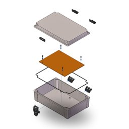 Quadro Pvc Transparente 280x180x90mm C/ Fecho Schuhmacher - 7