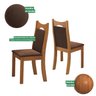 Kit 2 Cadeiras de Jantar Estofadas Veludo Dalas Yescasa - 7