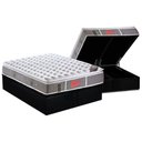 Ver imagem 1 de Cama Box Baú King: Colchão Molas Castor Pocket Light Stress Oxygen New One Face + Base CRC Courano