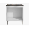 Balcão P/ Cooktop Andreia 4 ou 5 Bocas Branco - Ajl Móveis - 5