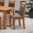 Ver imagem 3 de Kit 6 Cadeiras de Jantar Estofadas Veludo Dalas Yescasa