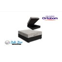 Ver imagem 2 de Cama Box Baú Casal 138 Tecido Sintético Preto com Colchão Ortobom Airtech Spring Pocket D26 Bege 70x