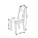 Ver imagem 4 de Kit 6 Cadeiras de Jantar Estofadas Veludo Dalas Yescasa Bege/Marfim