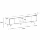 Ver imagem 2 de Rack Roma para TV 60" MDF com 4 Portas Amadeirado Casa D Móveis