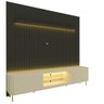 Rack com Painel Ripado para Tv até 85 Polegadas Led Pés Ferro 230cm Nobre/splendore Yescasa - 2