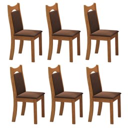 Kit com 6 Cadeiras Mdp/mdf Dalas - 2