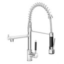 Ver imagem 1 de Torneira Cozinha Gourmet Monocomando Alta Spray Cromado 75cm