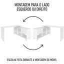Ver mais imagens de Mesa Escrivaninha em L Golden e Gaveteiro 3 Gavetas Nil A06 Branco - Mpozenato