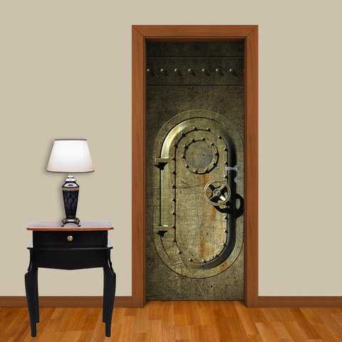 Adesivo de Porta Submarino Arte Destaque P - 0,73 X 2.13 Metros