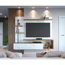Ver imagem 1 de Home Suspenso Maragogi para TV até 58 Polegadas 180cm MDP com LED Calacatta Freijó
