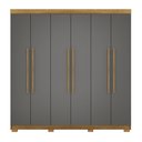 Ver imagem 3 de Guarda-Roupa Casal Com 6 Portas 2 Gavetas Buriti