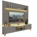 Ver imagem 7 de Rack com Painel Ripado para Tv até 85 Polegadas Led Pés Madeira 230cm Nobre/splendore Yescasa