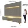 Rack com Painel Ripado para Tv até 85 Polegadas Led Pés Madeira 230cm Nobre/splendore Yescasa - 4