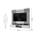 Ver imagem 2 de Home P/ Tv até 65 Pol Ben C/ 2 Portas 160x153cm Bali/cedro - Dj Móveis