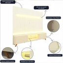 Ver imagem 5 de Rack com Painel Ripado para Tv até 85 Polegadas Led Pés Madeira 230cm Nobre/splendore Yescasa