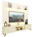 Ver imagem 6 de Rack com Painel Ripado para Tv até 85 Polegadas Led Pés Madeira 230cm Nobre/splendore Yescasa