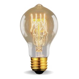 2 Lâmpada Filamento Carbono Bulbo A19 Vintage Retro Edison - 3