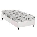 Ver imagem 1 de Conjunto Box Solteiro: Colchão Espuma Herval D23 Sonum Liso + Base Crc Corano White (88x188)