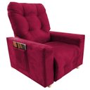 Ver imagem 2 de Poltrona Reclinável Confort Vermelho