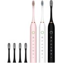 Ver mais imagens de Kit 2 Escovas Dentes Recarregável Portátil 2 Cabeça Eletrica