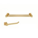 Ver imagem 1 de Kit Porta Toalha de Banho Dupla de 51cm e Porta Toalha de Rosto Puro Fosco Ducon Metais