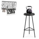 Ver imagem 5 de Kit 2 Banquetas Retrô Altas 70cm em Ferro Industrial com Assento Estofado para Cozinha