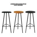 Ver imagem 4 de Banqueta Retro Alta Ferro Industrial Assento Peroba 70cm Cor:estofado