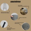 Ver imagem 6 de Banqueta Retro Alta Ferro Industrial Assento Peroba 70cm Cor:estofado