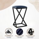 Ver imagem 2 de Banqueta 70 cm Bancada Industrial Cozinha Balcão Moderno Metal Couro Sintético