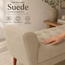 Ver imagem 4 de Recamier 180 cm em Suede para Quarto Banco Decorativo Beira Cama