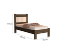 Ver imagem 2 de Kit Quarto Bela Solteiro de Mdf Cama + Guarda Roupa 3 Portas Designer Moderno Ripado