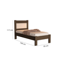 Ver imagem 2 de Kit Quarto Bela Solteiro de Mdf Cama + Guarda Roupa 3 Portas Designer Moderno Ripado