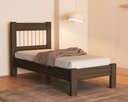 Ver imagem 6 de Kit Quarto Bela Solteiro de Mdf Cama + Guarda Roupa 3 Portas Designer Moderno Ripado