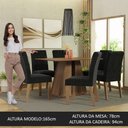 Ver imagem 4 de Conjunto Sala de Jantar Mesa Tampo de Madeira 6 Cadeiras Rustic/oxford Fabiana Madesa