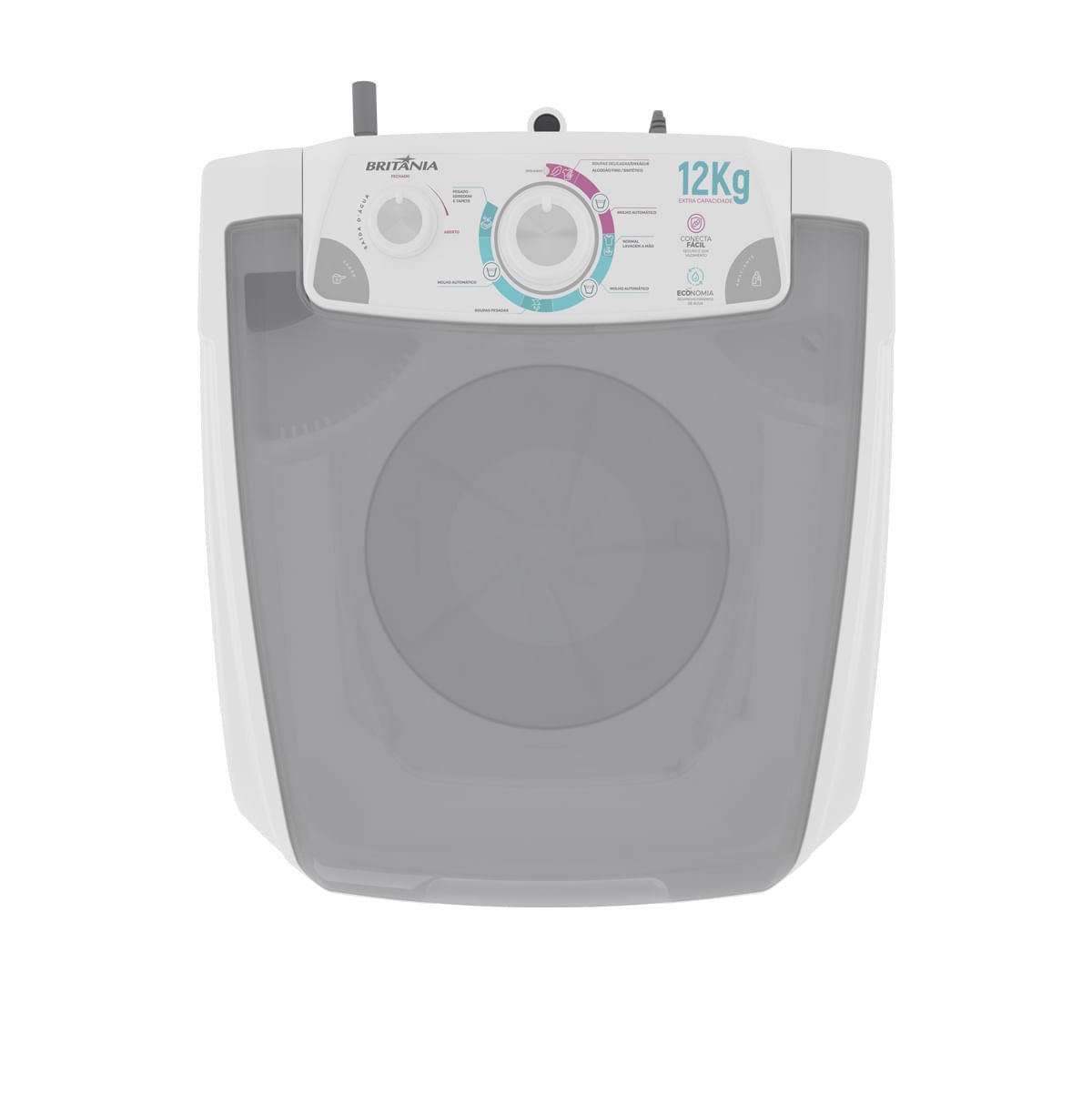 Lavadora de Roupas Semiautomática Britânia BLRS12 12KG 510W 127V - 2
